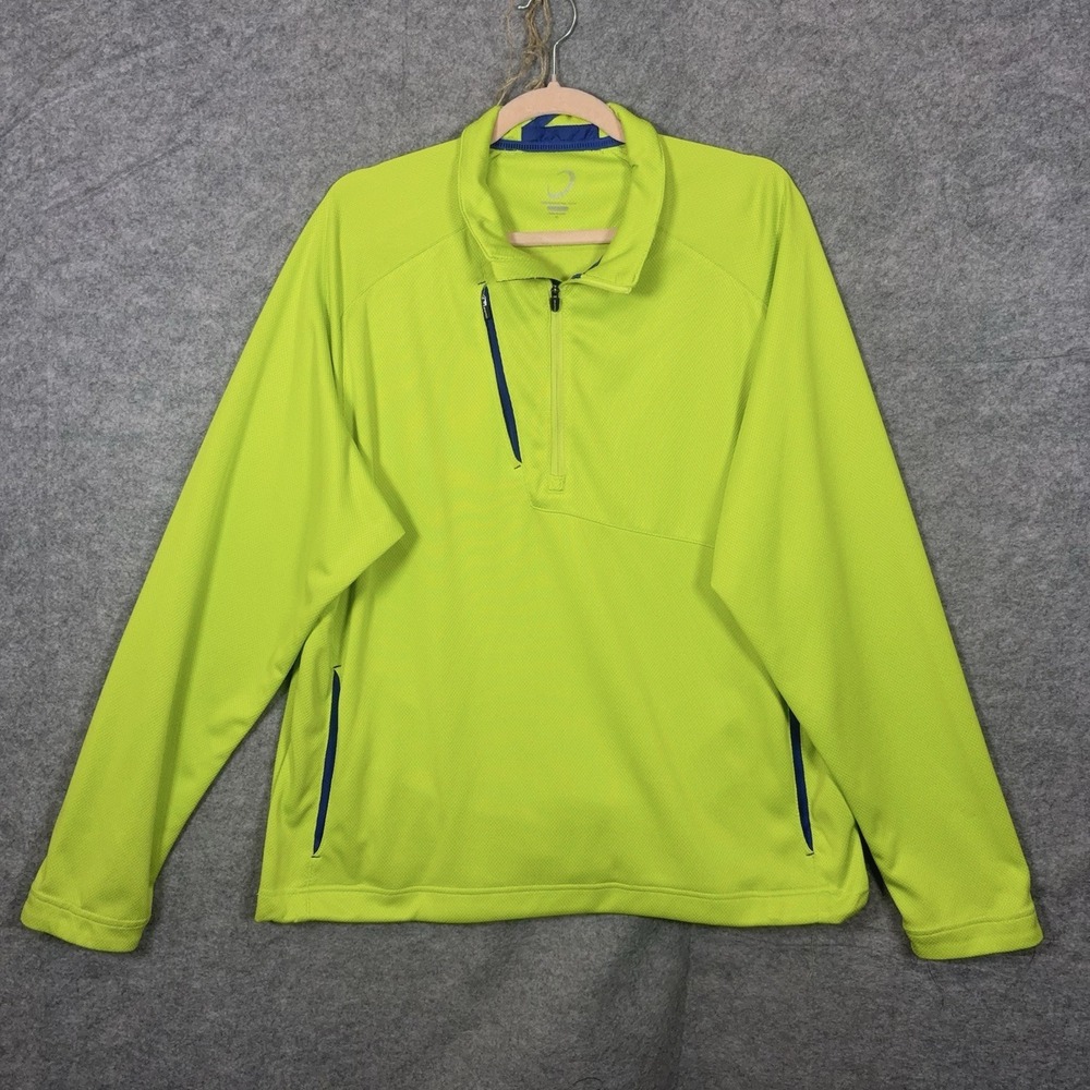 Zero Restriction‎ Tour Series Jacket Mens XL Yellow Pullover 1/4 Zip Lightweight